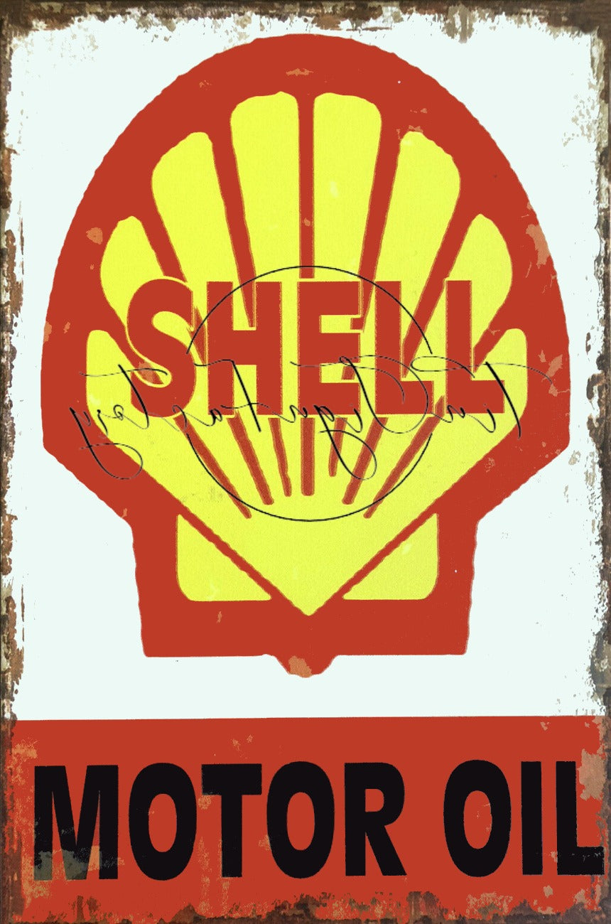 MOTOR OIL Retro/ Vintage Tin Metal Sign, Wall Art Home Décor, Shed-Garage, and Bar