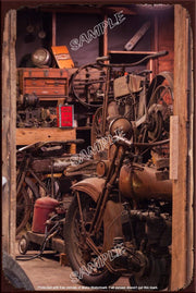 SHELTERED BIKE Retro/ Vintage Tin Metal Sign Man Cave, Wall Home Décor, Shed-Garage, and Bar