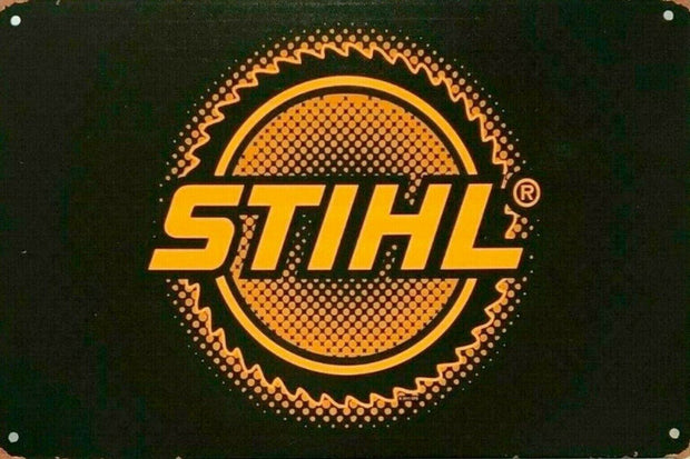 Stihl tin metal sign MAN CAVE brand new