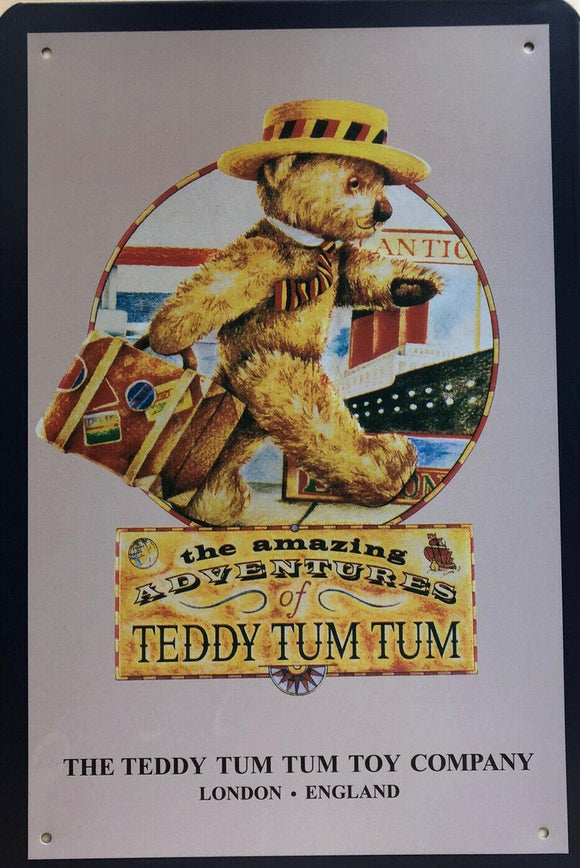 TEDDY TUM TUM Garage Rustic Look Vintage Tin Signs Man Cave, Shed Bar HOME DEC