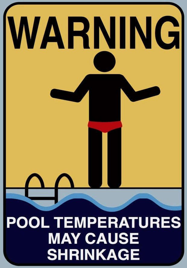 TEMPERATURE MAY CAUSE SHRINKAGE Retro/ Vintage Tin Metal Sign Man Cave, Wall Home Decor, Shed-Garage, and Bar