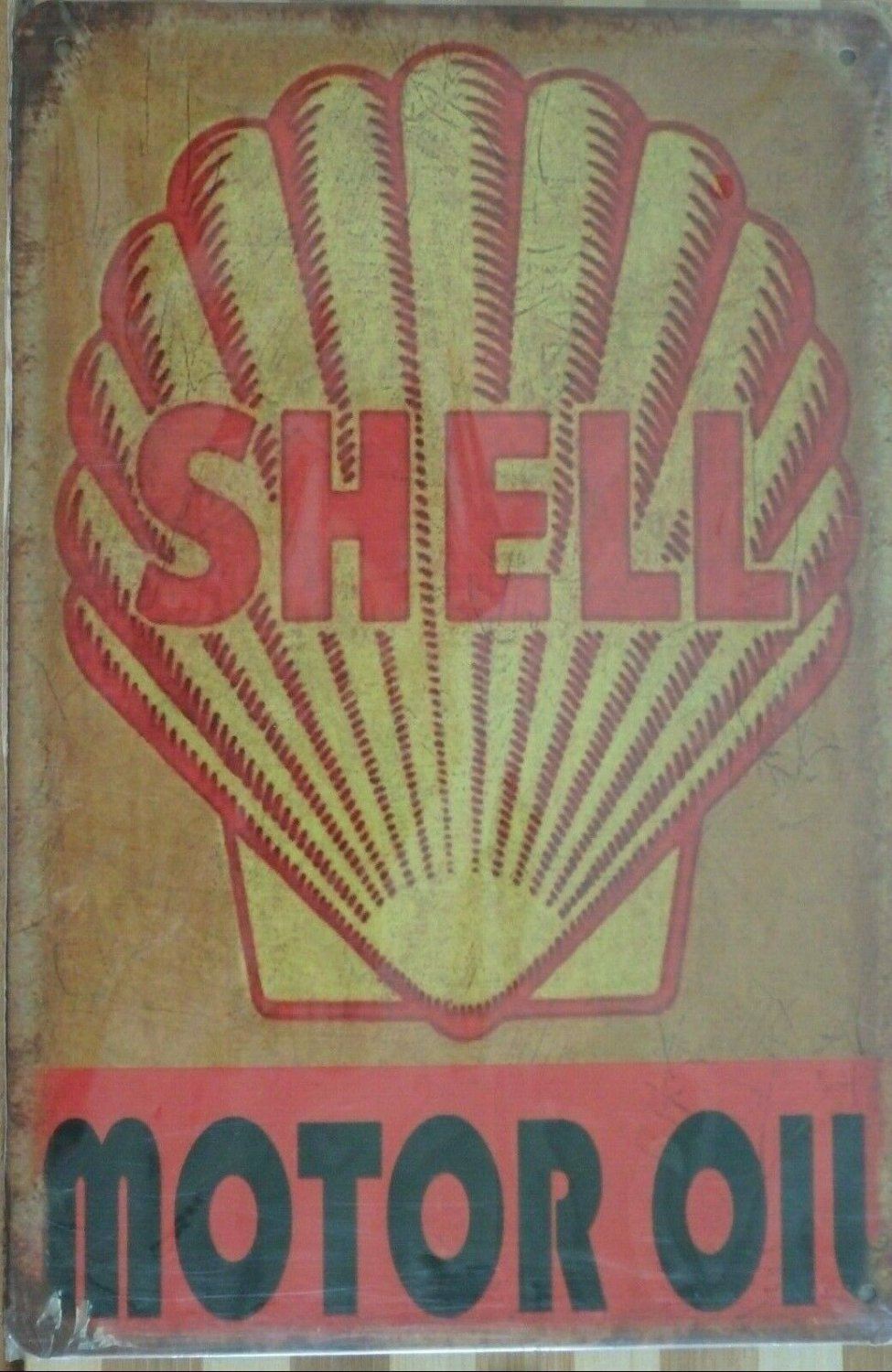 TEXACO MOTOR OIL Rustic Metal Sign Vintage Tin Shed Garage Bar Man Cave Wall
