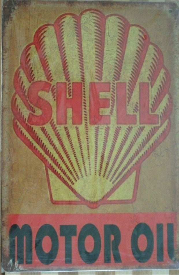 TEXACO MOTOR OIL Rustic Metal Sign Vintage Tin Shed Garage Bar Man Cave Wall