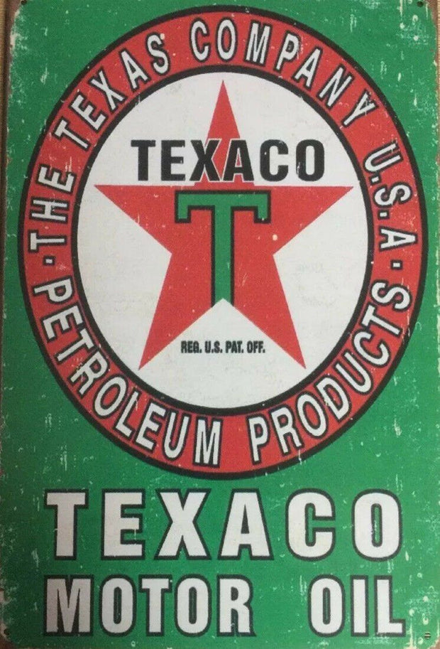 TEXACO Oil Rustic Vintage Metal Tin Sign Garage, Man Cave, Shed, Bar and Home AU