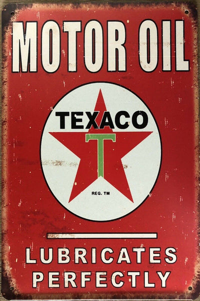 TEXACO Oil Rustic Vintage Metal Tin Sign Garage, Man Cave, Shed, Bar and Home AU