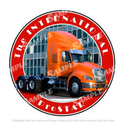 THE INTERNATIONAL PROSTAR Retro/ Vintage Round Metal Sign Man Cave, Wall Home Décor, Shed-Garage, and Bar