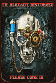 THE NECRO SKULL Retro/ Vintage Tin Metal Sign Man Cave, Wall Home Décor, Shed-Garage, and Bar