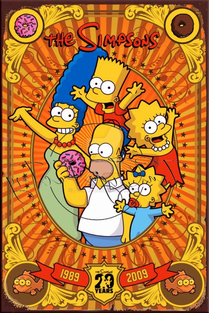 THE SIMPSONS Retro/ Vintage Tin Metal Sign Man Cave, Wall Home Décor, Shed-Garage, and Bar