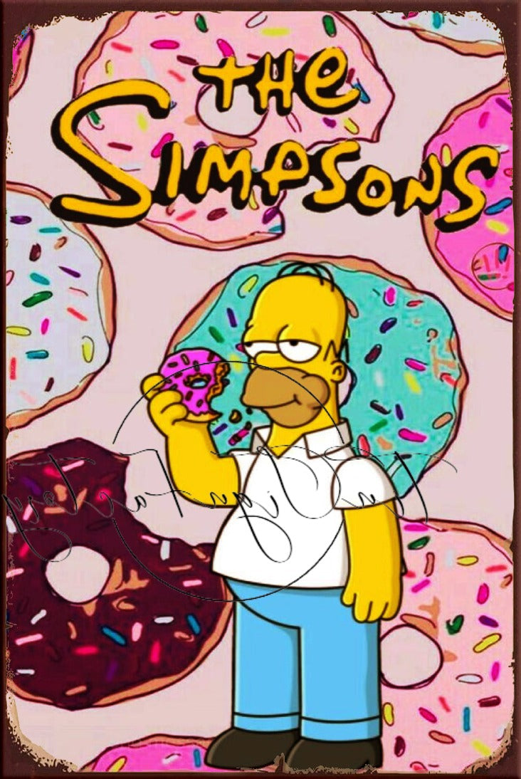 THE SIMPSON'S Retro/ Vintage Tin Metal Sign Man Cave, Wall Home Décor, Shed-Garage, and Bar