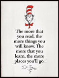 THE MORE THAT YOU READ QUOTE Retro/Vintage Metal Plaque Sign Style Man Cave Garage - Tin Sign Factory Australia