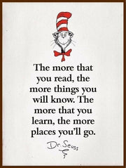 THE MORE THAT YOU READ QUOTE Retro/Vintage Metal Plaque Sign Style Man Cave Garage