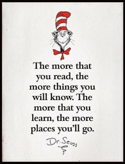 THE MORE THAT YOU READ QUOTE Retro/Vintage Metal Plaque Sign Style Man Cave Garage