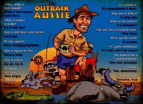 THE OUTBACK AUSSIE Retro/ Vintage Tin Metal Sign Man Cave, Wall Home Decor, Shed-Garage, and Bar