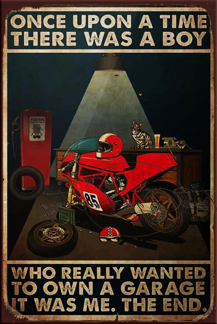THERE WAS A BOY Retro/ Vintage Tin Metal Sign Man Cave, Wall Home Décor, Shed-Garage, and Bar