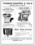 THOMAS CRAPPER Retro/Vintage Metal Plaque Sign Style Man Cave Garage