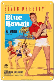 ELVIS PRESLEY IN BLUE HAWAII Vintage Metal Tin Signs