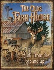 THE OLDE FARM HOUSE Tin Metal Sign | Free Postage