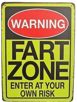 WARNING FART ZONE Funny Metal Sign | Free Postage