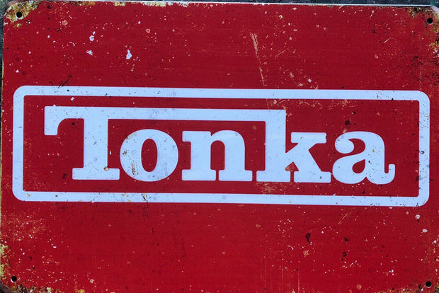 TONKA CAR Garage Rustic Vintage Metal Tin Signs Man Cave, Shed and Bar Sign
