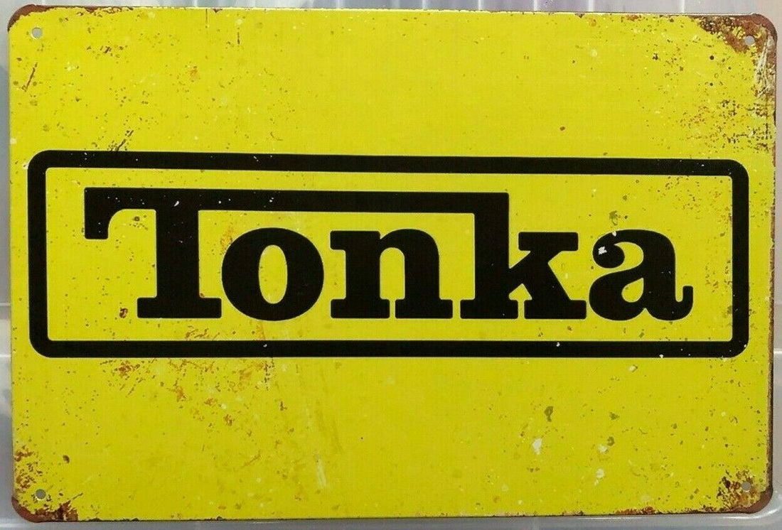 TONKA Rustic Look Vintage Tin Metal Sign Man Cave, Shed-Garage and Bar Sign - Tin Sign Factory Australia