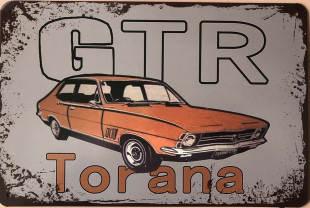 TORANA Holden Rustic Vintage Look Metal Tin Sign Man Cave, Garage Shed and Bar