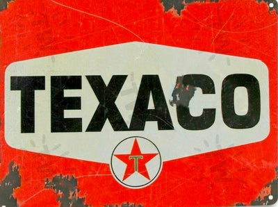 Texaco tin metal sign MAN CAVE brand new