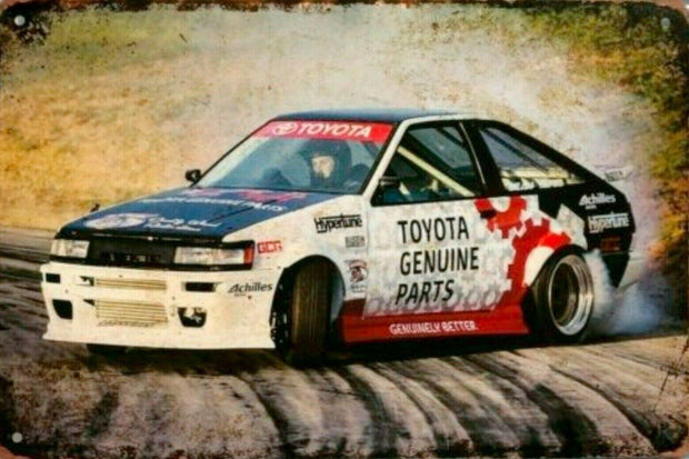 Toyota Car tin metal sign MAN CAVE brand new