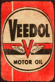VEEDOL MOTOR OIL Retro/ Vintage Tin Metal Sign, Wall Art Home Décor, Shed-Garage, and Bar