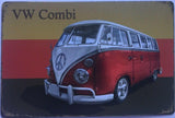VW Car Oil Rustic Look Vintage Tin Signs Man Cave, Shed and Bar Sign
