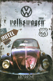 VW Car Oil Rustic Look Vintage Tin Signs Man Cave, Shed and Bar Sign