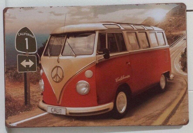 VW Garage Rustic Look Vintage Tin Signs Man Cave, Shed and Bar Sign,