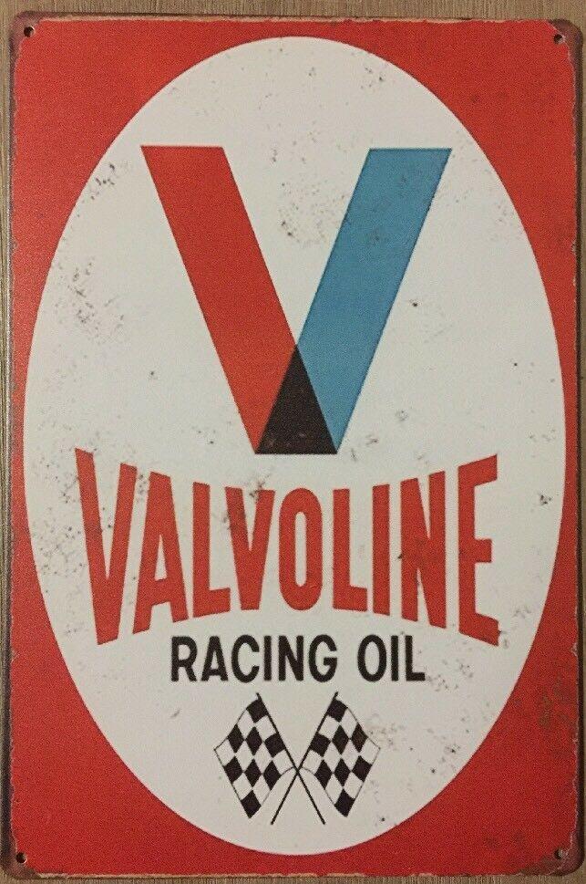 Valvoline Motor Oil Garage Rustic Vintage Metal Tin Sign Man Cave, Shed and Bar - Tin Sign Factory Australia