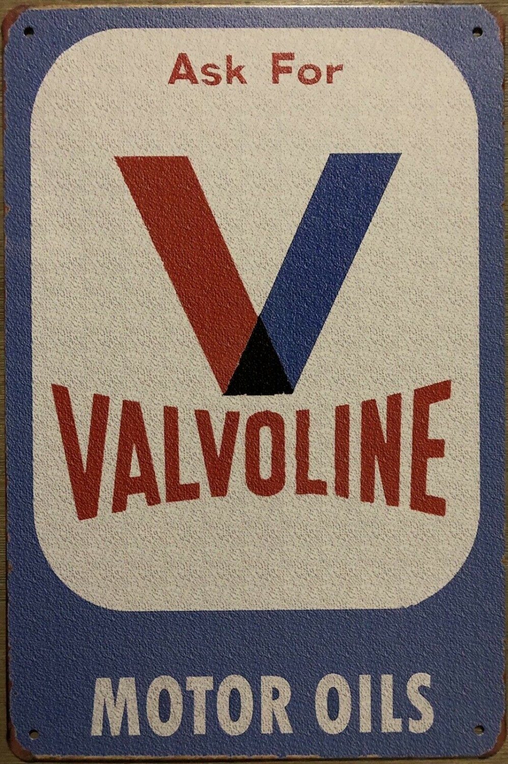 Valvoline Motor Oil Garage Rustic Vintage Metal Tin Sign Man Cave, Shed and Bar - Tin Sign Factory Australia