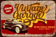 VEHICLE PARTS Rustic Look Vintage Shed-Garage and Bar Man Cave Tin Metal Sign