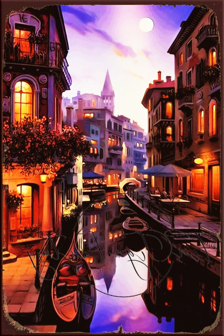 VENICE ITALY Retro/ Vintage Tin Metal Sign Man Cave, Wall Home Décor, Shed-Garage, and Bar