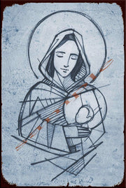 VIRGIN MARY Retro/ Vintage Wall Home Décor, Shed-Garage and Bar Tin Metal Sign