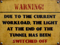 SWITCHED OFF WARNING Retro/Vintage Metal Plaque Sign Style Man Cave Garage