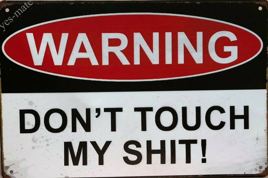 WARNING Garage Retro Vintage Metal Tin Sign Rustic Look .. MAN CAVE AU SELLER - Tin Sign Factory Australia