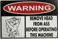 WARNING Rustic Look Vintage Tin Metal Sign Man Cave, Shed-Garage and Bar - Tin Sign Factory Australia