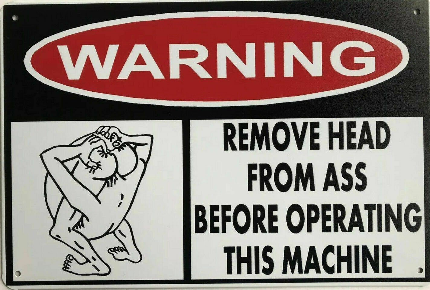 WARNING Rustic Look Vintage Tin Metal Sign Man Cave, Shed-Garage and Bar - Tin Sign Factory Australia