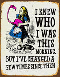 I KNOW WHO I WAS Retro/Vintage Metal Plaque Sign Style Man Cave Garage - Tin Sign Factory Australia
