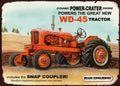 WD-45 DYNAMIC POWER CRATER Retro Rustic Look Vintage Tin Metal Sign Man Cave, Shed-Garage, and Bar