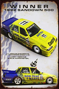 WINNER 1992 SANDOWN 500 Vintage Retro Rustic Shed Garage Man Cave Metal Sign
