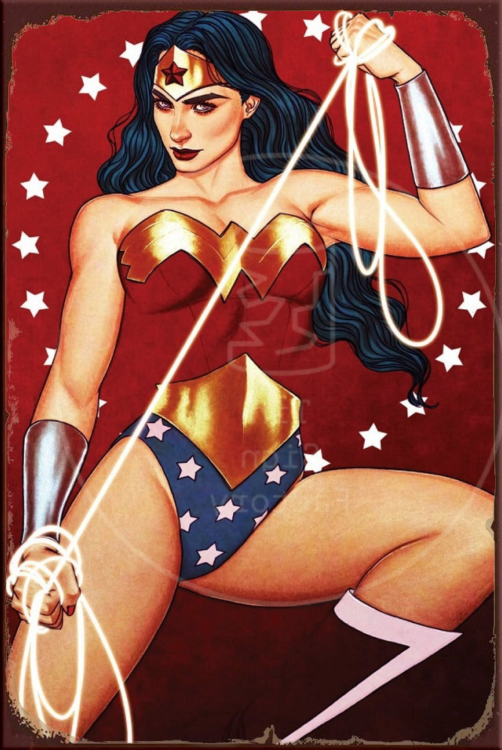 WONDER WOMAN #83 Rustic Look Vintage Shed-Garage and Bar Man Cave Tin Metal Sign