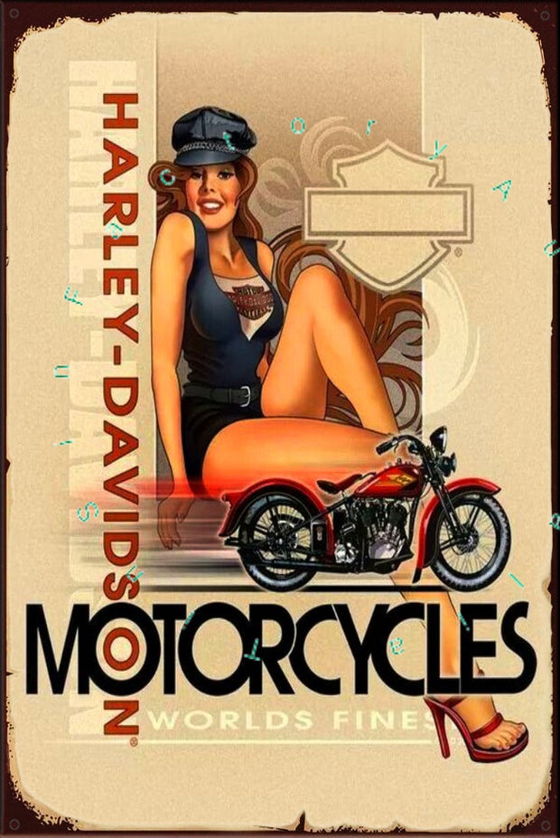 WORLD'S FINEST Rustic Look Vintage Shed-Garage and Bar Man Cave Tin Metal Sign