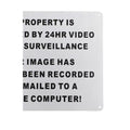 Warning Sign 24HR Video Audio Surveillance Security 200x300mm MetaL CCTV Safety - Tin Sign Factory Australia