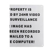 Warning Sign 24HR Video Audio Surveillance Security 200x300mm MetaL CCTV Safety