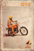 Yamaha DT2 Trail bike 250 motorcycle new tin metal sign MAN CAVE - Tin Sign Factory Australia