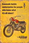 Yamaha DT2 Trail bike 250 motorcycle new tin metal sign MAN CAVE - Tin Sign Factory Australia