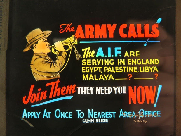 THE ARMY CALLS Rustic Look Vintage Tin Metal Sign Man Cave, Shed-Garage, and Bar
